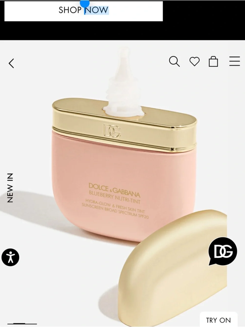 Luminous,Dolce&Gabbana Blueberry Nutri-Tint in Shade 2C light